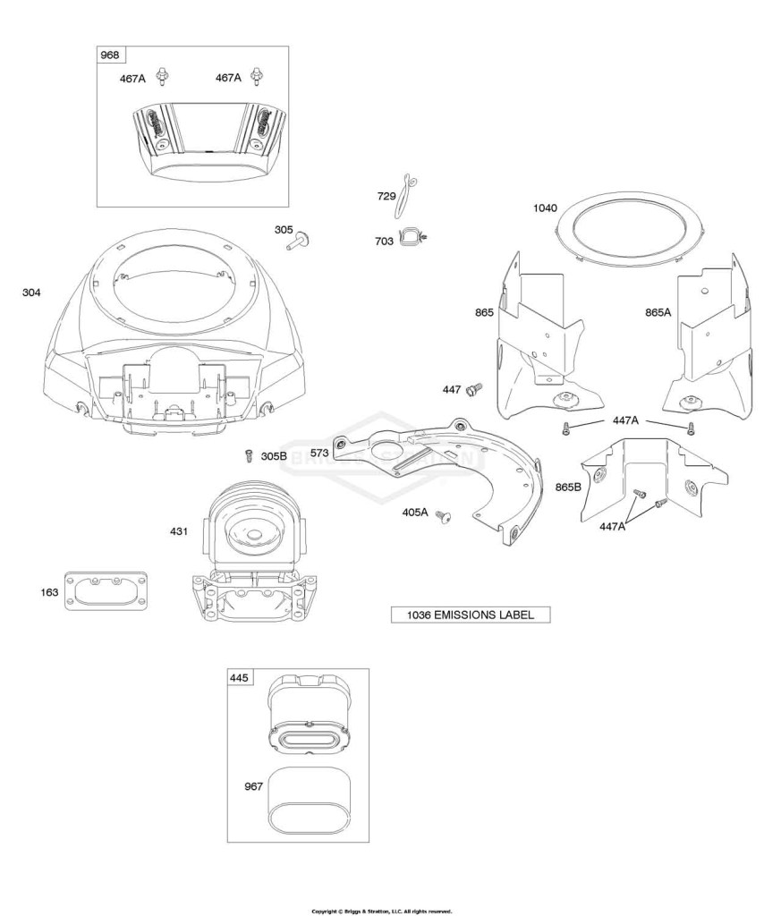 Air Cleaner, Blower Housing/Shrouds