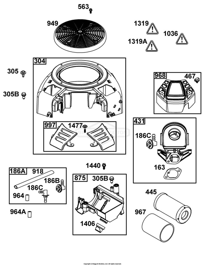 Blower Housing and Air Cleaner Group