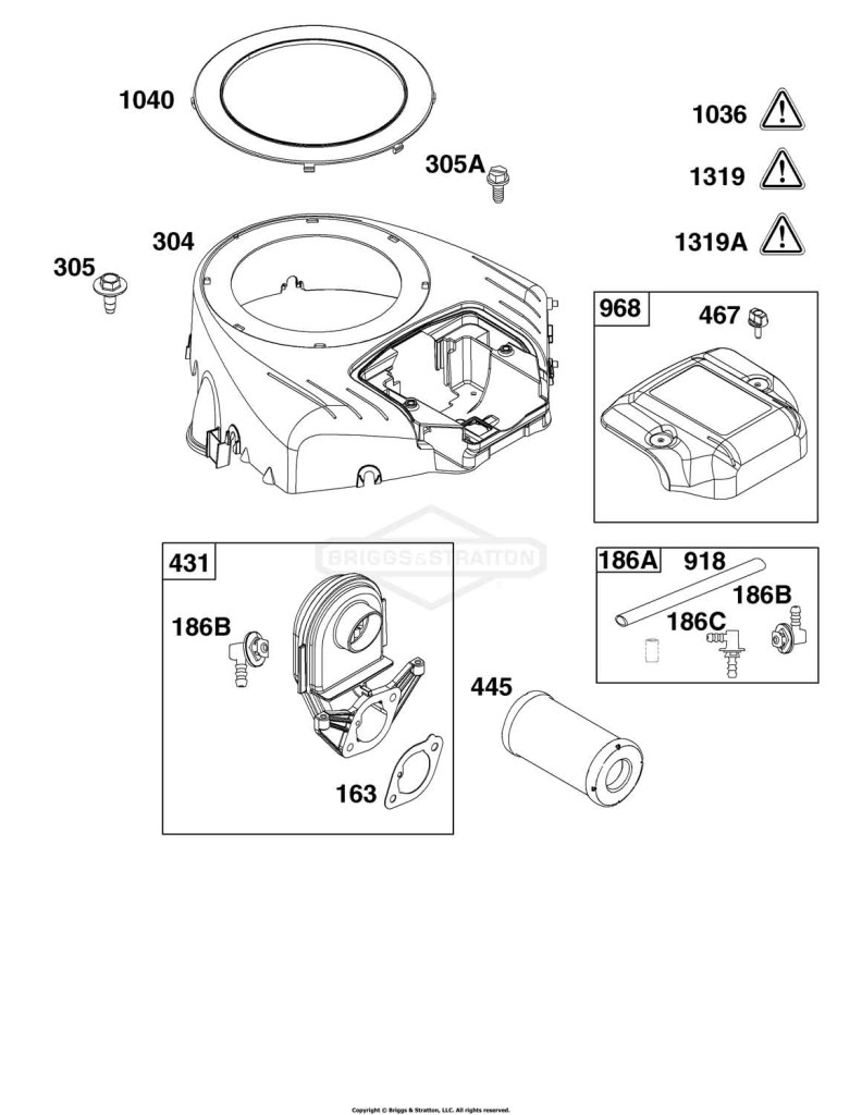 Blower Housing and Air Cleaner Group