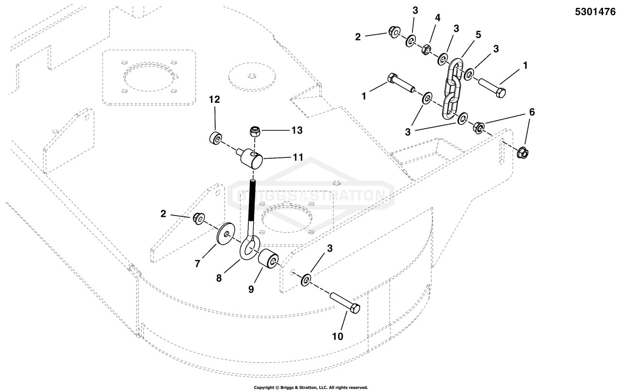 36 Mower Deck - Hanger Chains