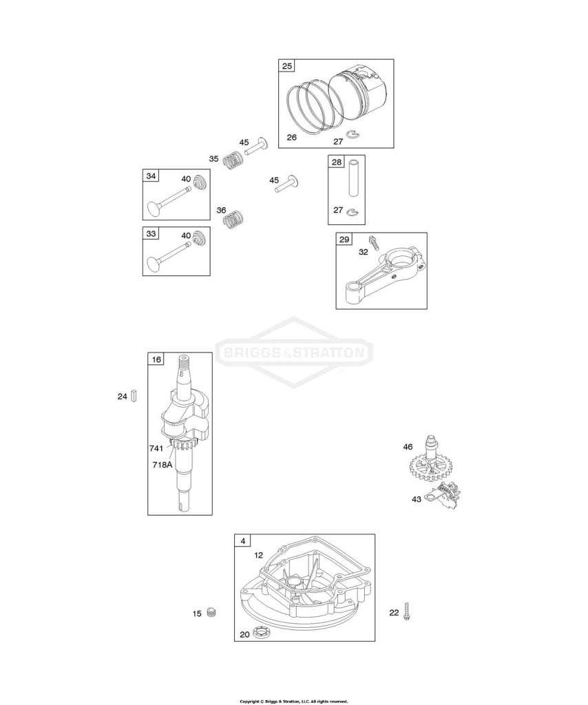 Camshaft, Crankcase Cover/Sump, Crankshaft, Piston/Rings/Connecting Rod