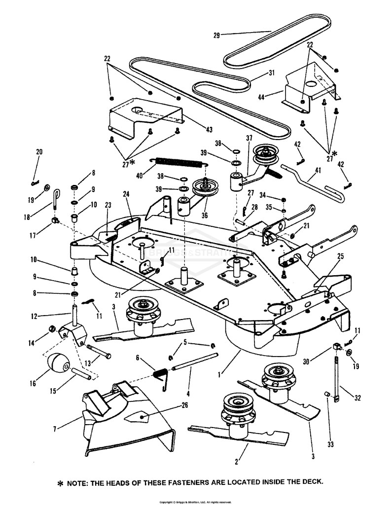 48 CUTTING DECK ASSEMBLY (Series H) PT.2