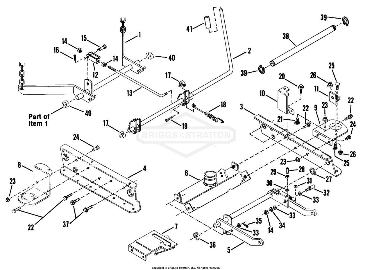41 Rails, Lift Arms, Cam Lift