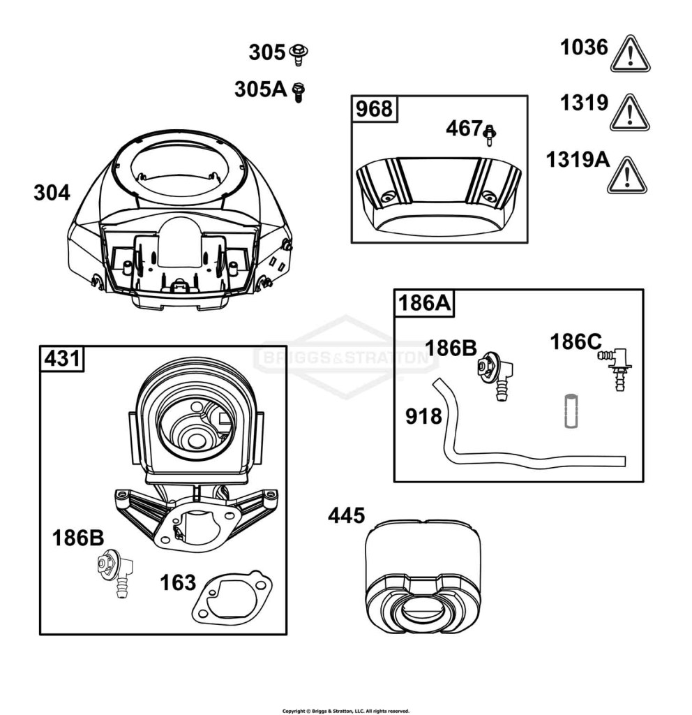 Blower Housing and Air Cleaner Group