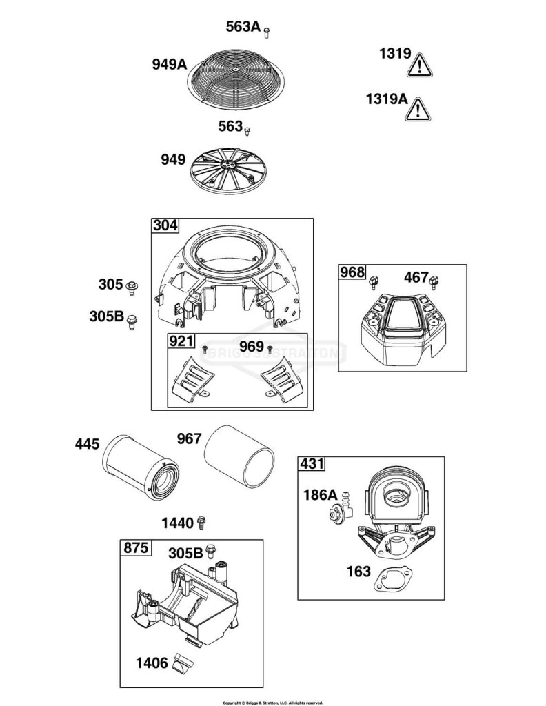 Blower Housing and Air Cleaner Group