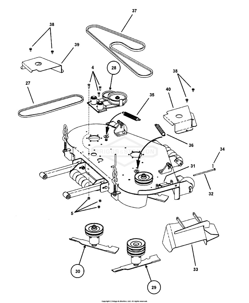 48 CUTTING DECK ASSEMBLY PT.2