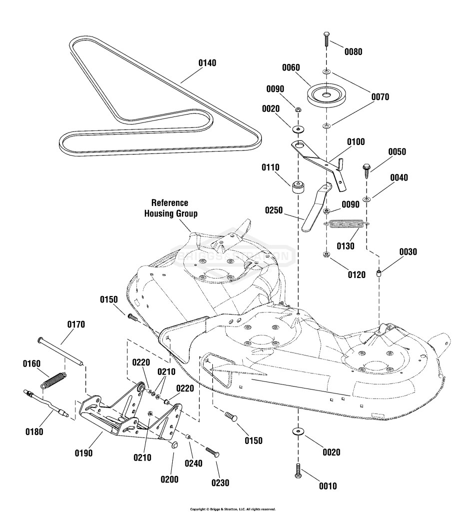 46 & 52 Mower Deck - Clutch Group