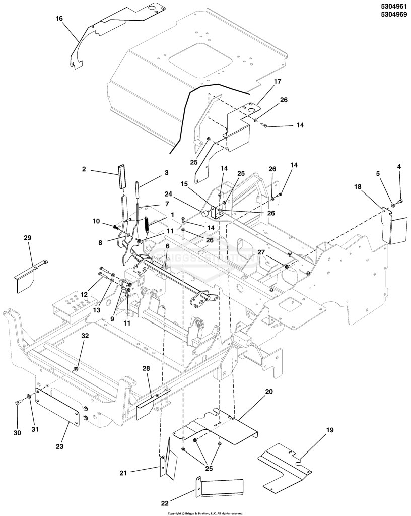 CE Guarding - Engine Compartment & Parking Brake