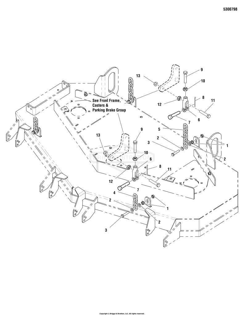 48, 52 & 61 Mower Deck - Hanger Chains