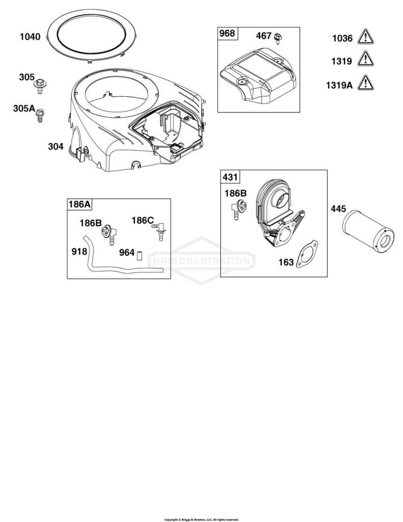 Blower Housing and Air Cleaner Group