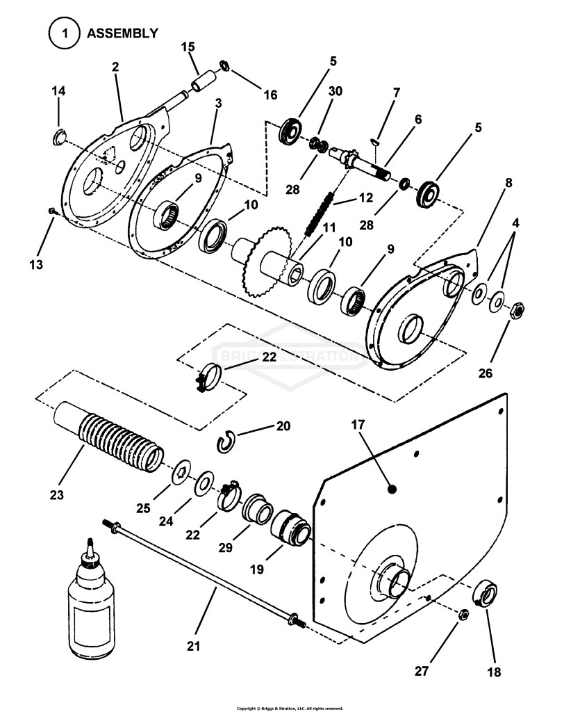 Chain Case, L.H. Fender