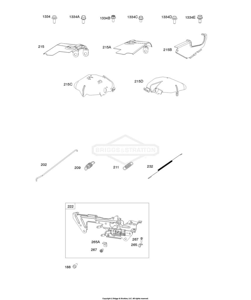 Air Guides, Springs, Control Bracket