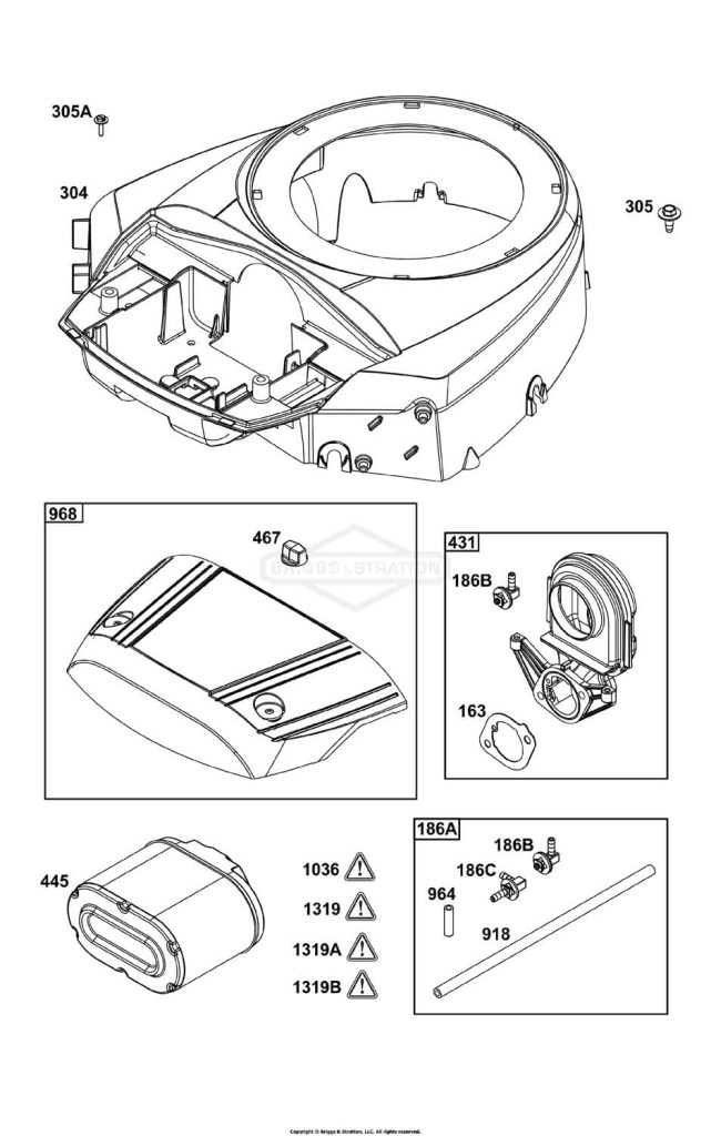 Blower Housing and Air Cleaner Group