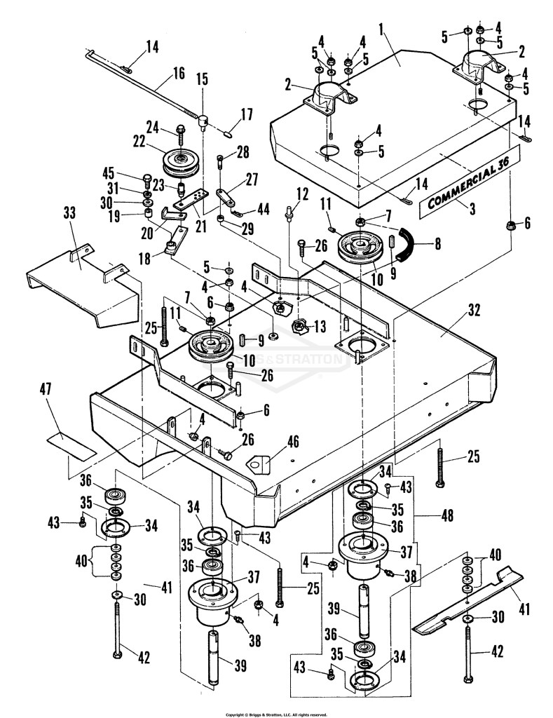 36 Mower, Front Deck