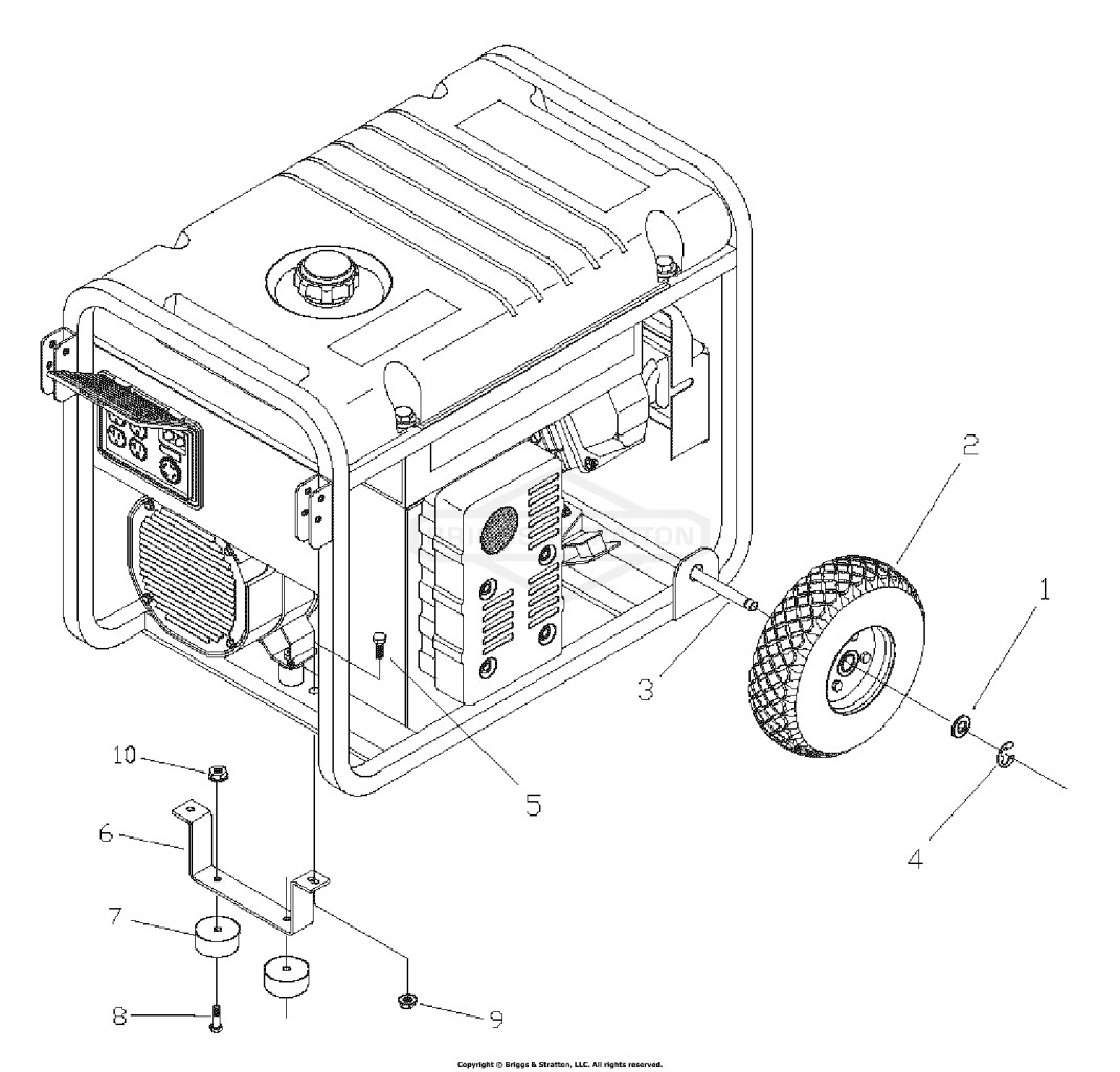 GENERATOR WHEEL KIT