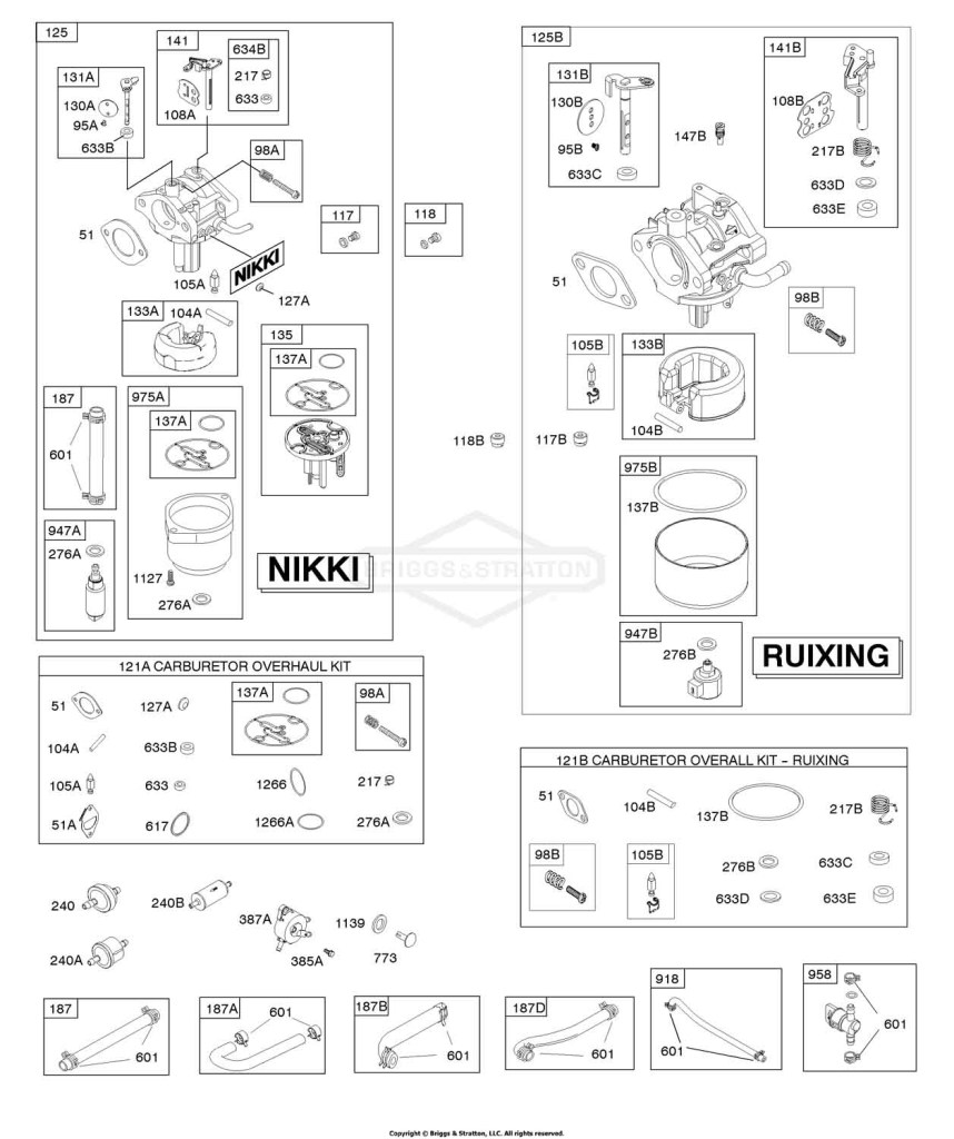 CARBURETOR, FUEL SUPPLY, KIT - CARBURETOR OVERHAUL
