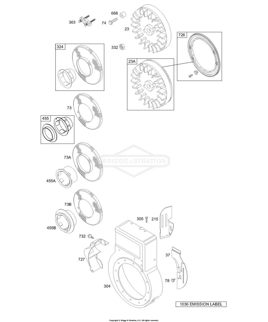 Blower Housing/Shrouds, Flywheel Groups