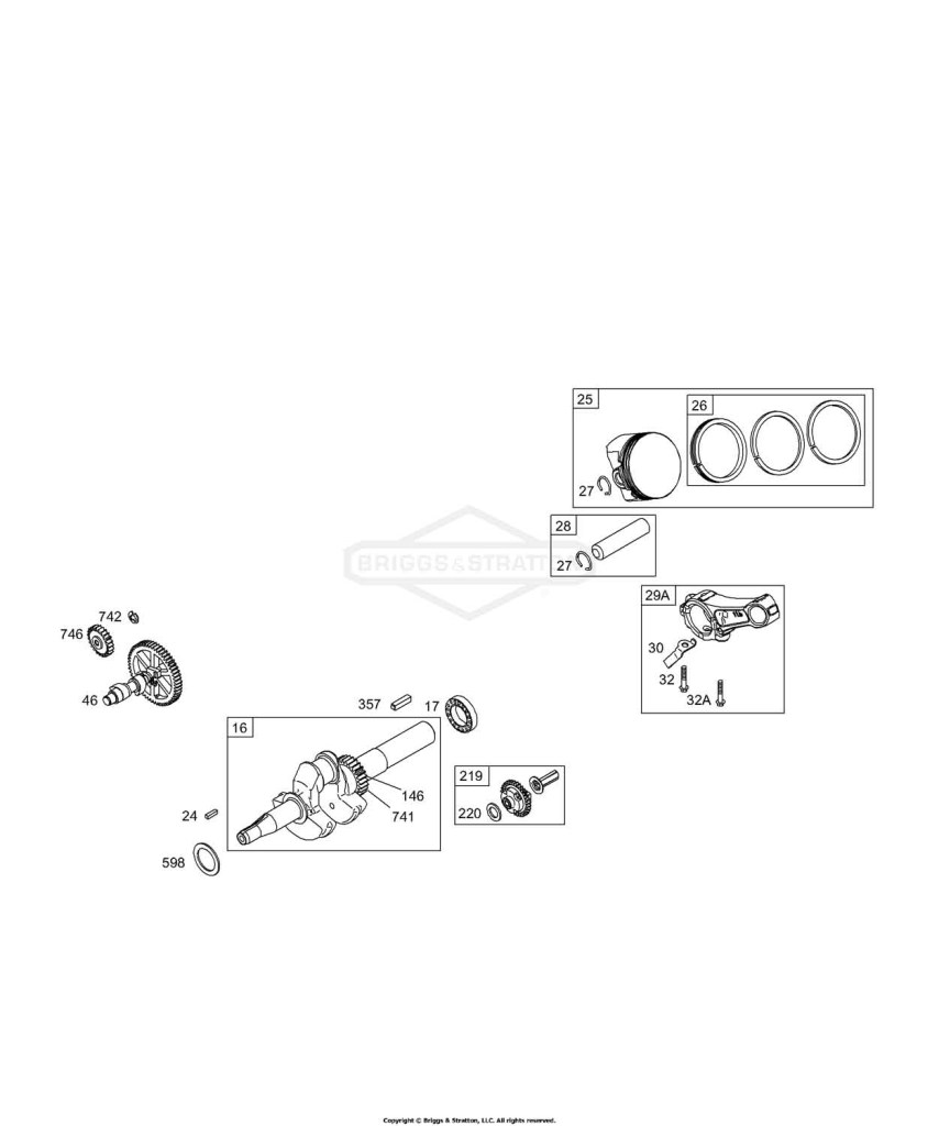 Cams, Crankshaft, Piston Group