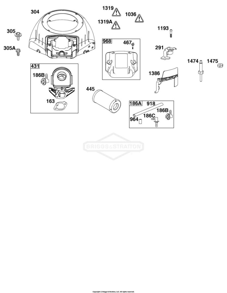 Blower Housing and Air Cleaner Group