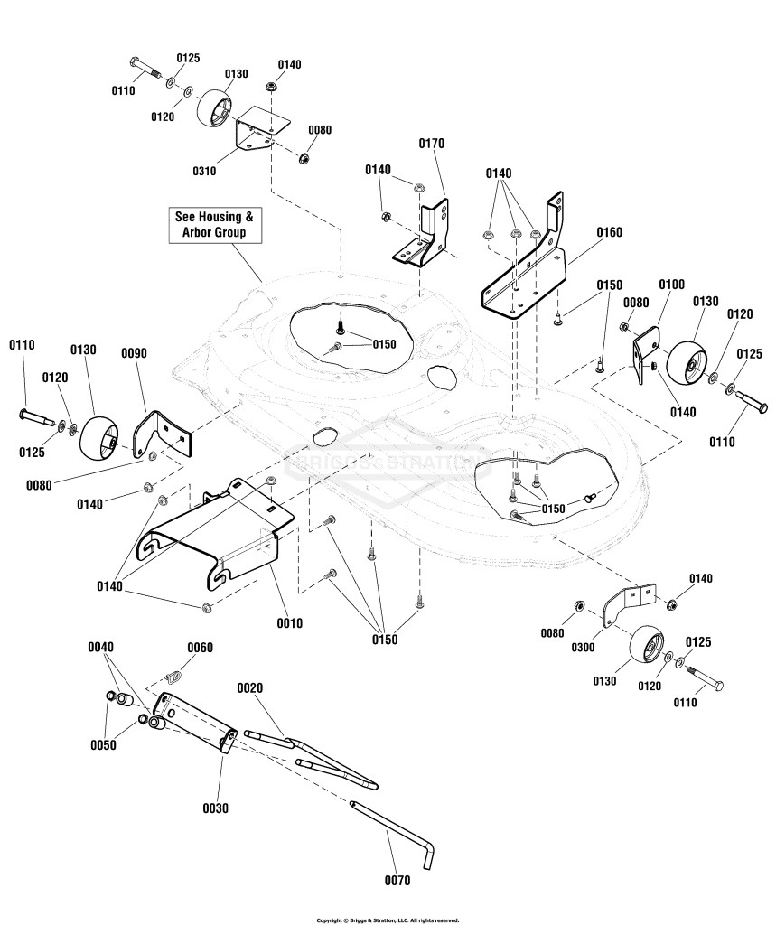 42 (107cm) Mower Deck - Height Adjustment (2990346)