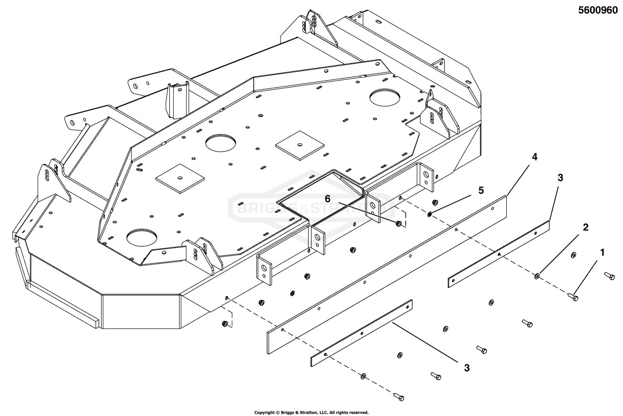Striping Kit - 61 iCD Mower Decks (Units w/ wider chassis)