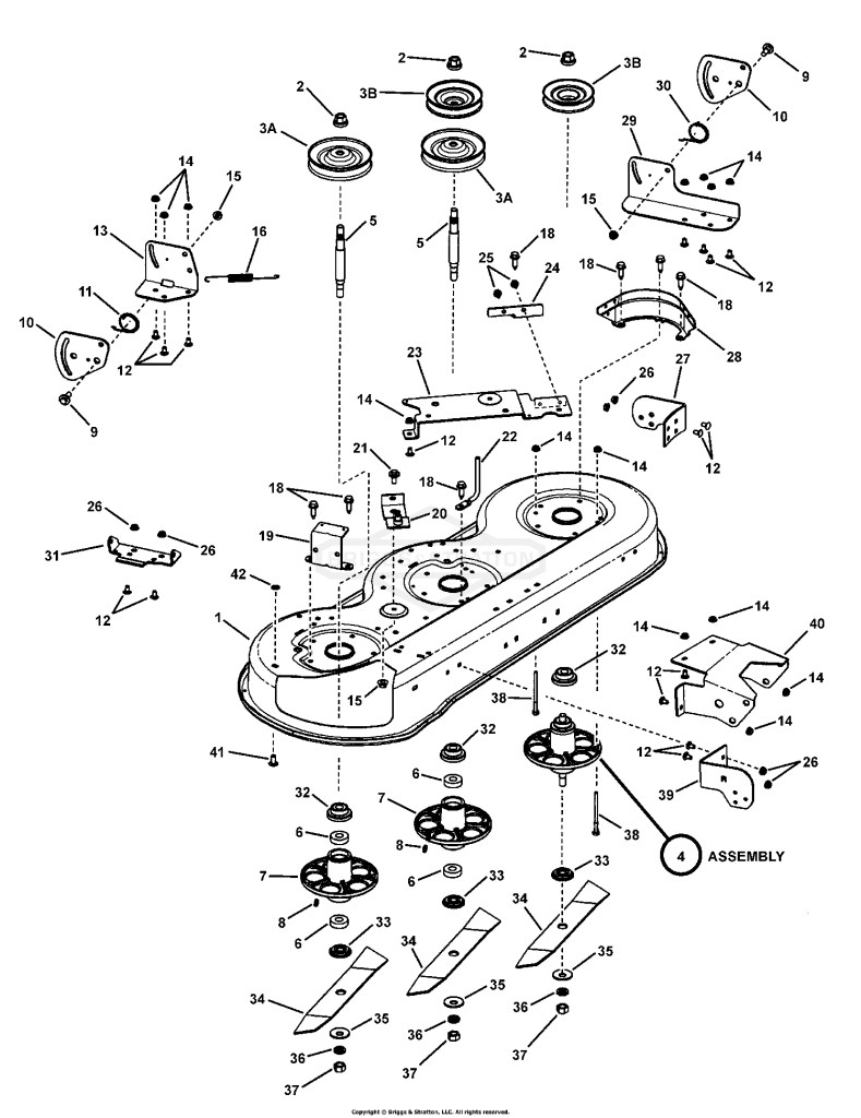 46 Mower Housing Assembly