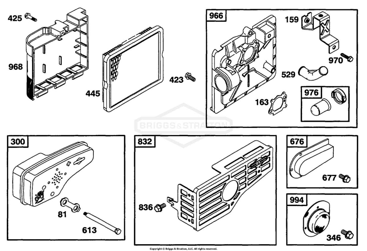 Air Cleaner Grp, Muffler Grp