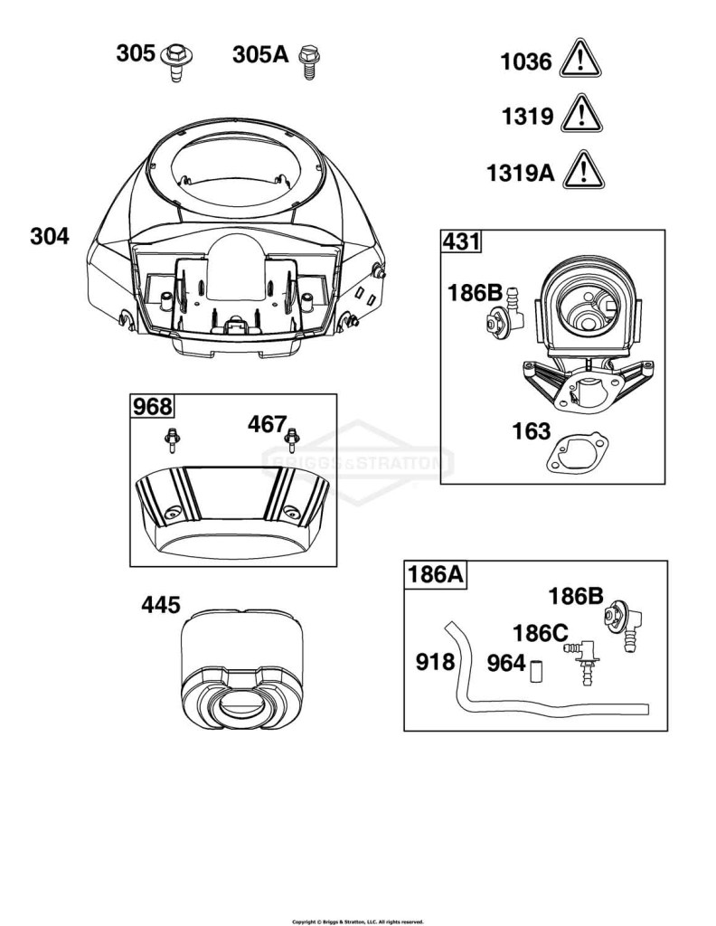 Blower Housing and Air Cleaner Group