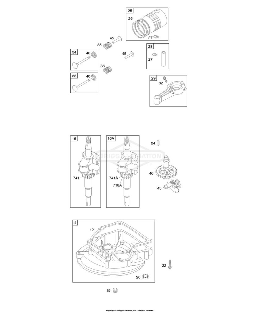 Camshaft, Crankcase Cover/Sump, Crankshaft, Piston/Rings/Connecting Rod