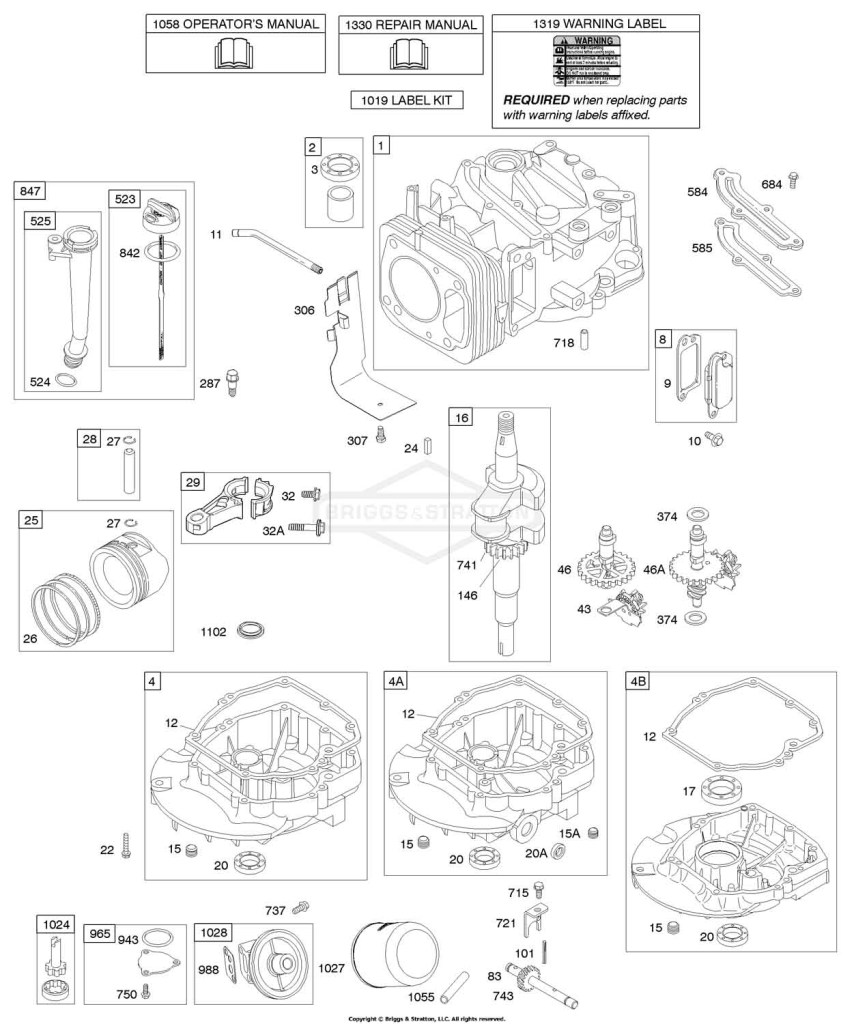 Camshaft, Crankshaft, Cylinder, Engine Sump, Lubrication, Piston Group