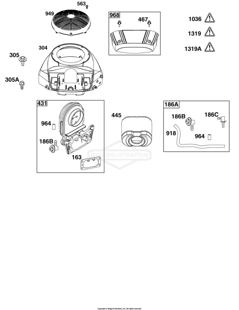 Blower Housing and Air Cleaner Group