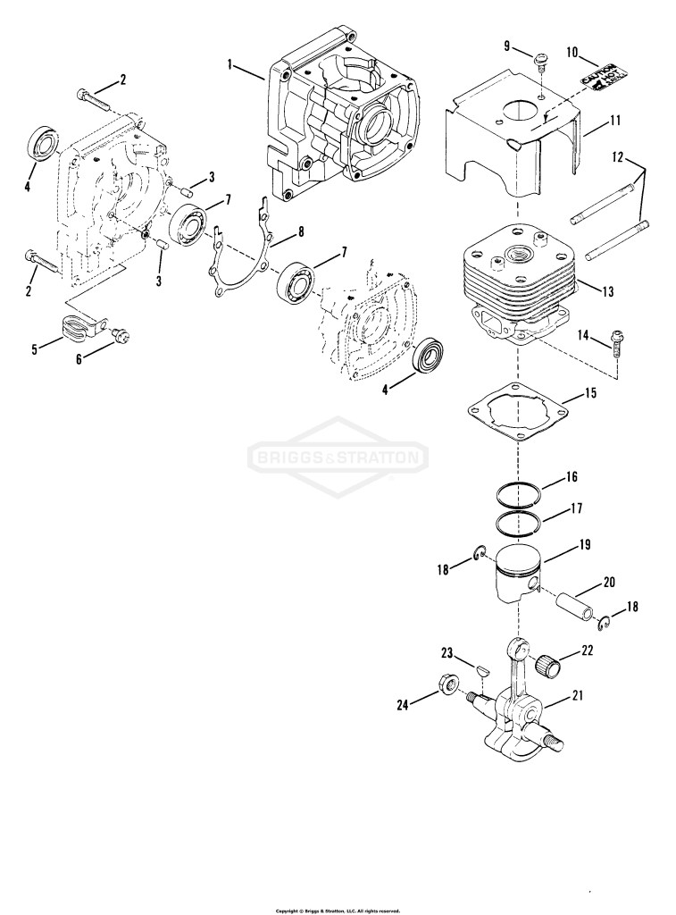 415BPB Crankcase Assm'y