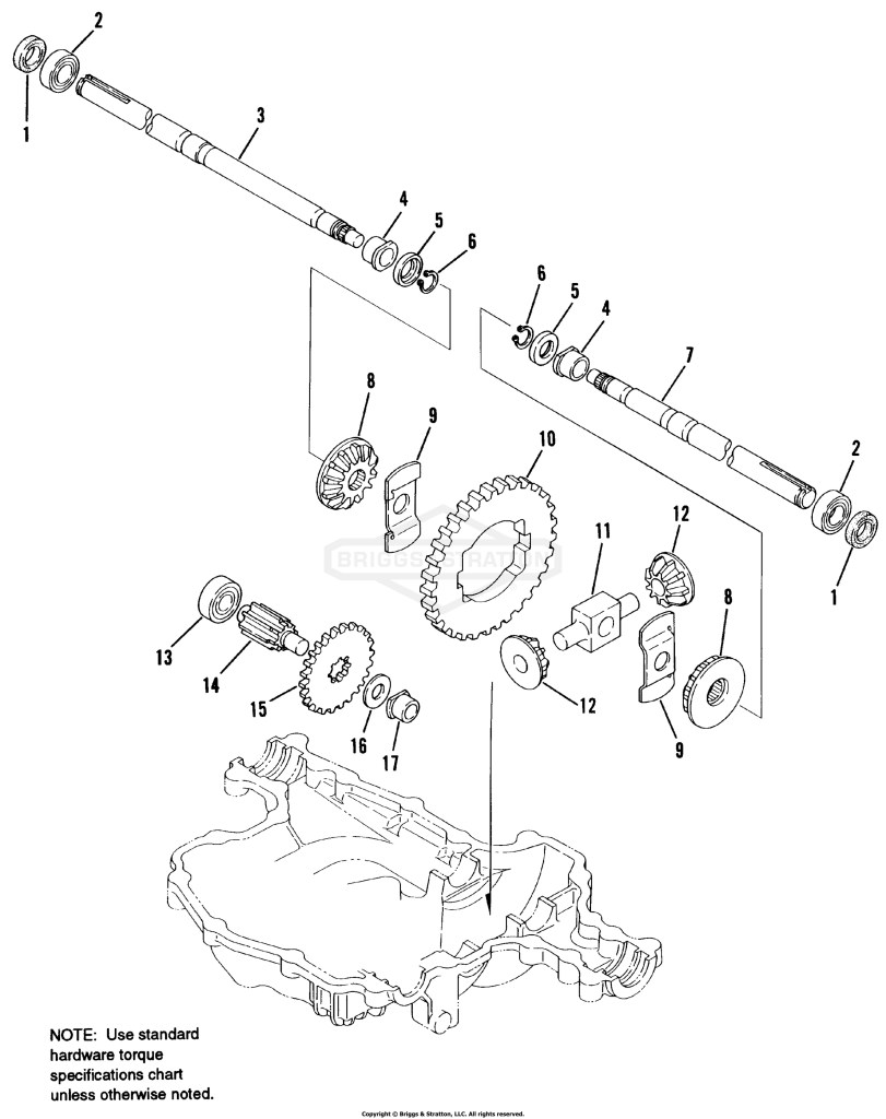Axle Shaft/Differential Gear/Front Pinion Group