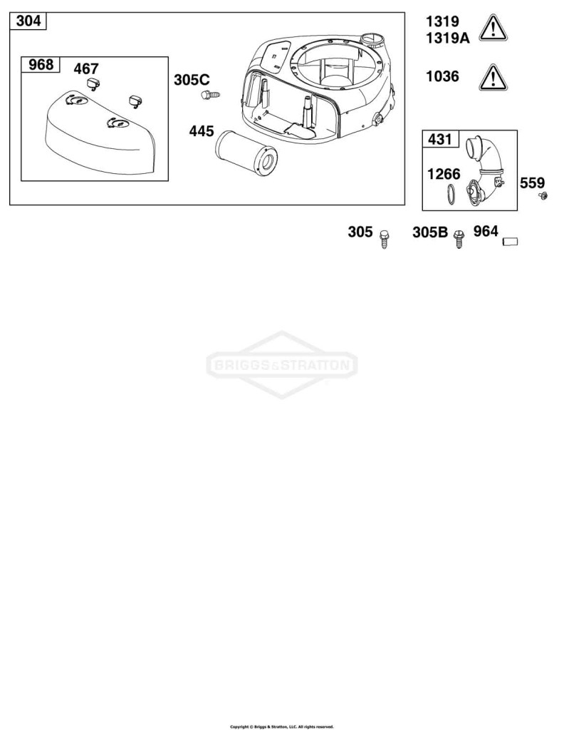 Blower Housing and Air Cleaner Group