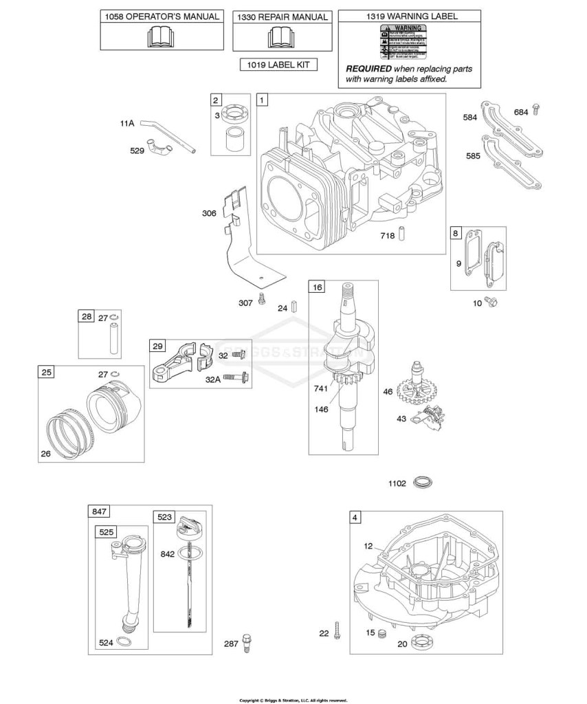 Camshaft, Crankshaft, Cylinder, Engine Sump, Lubrication, Piston Group