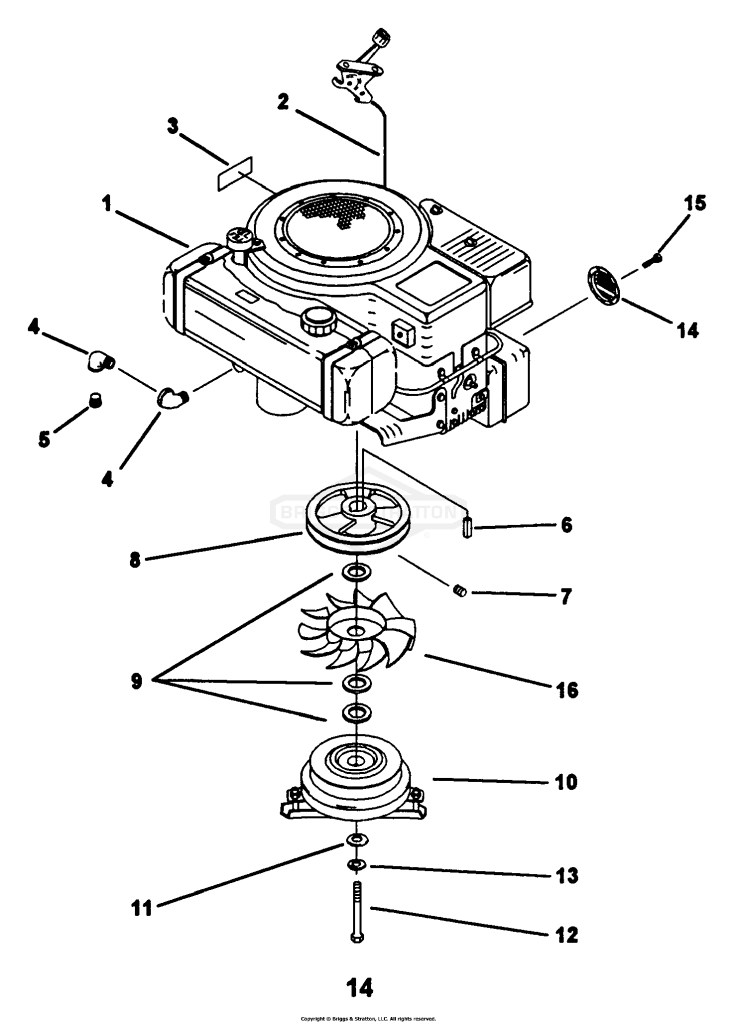 12 H.P. Engine Assembly