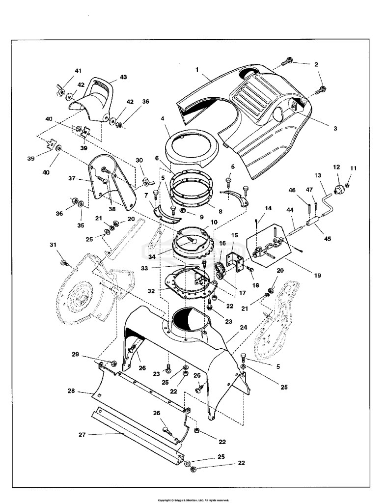 Auger Housing and Chute Group