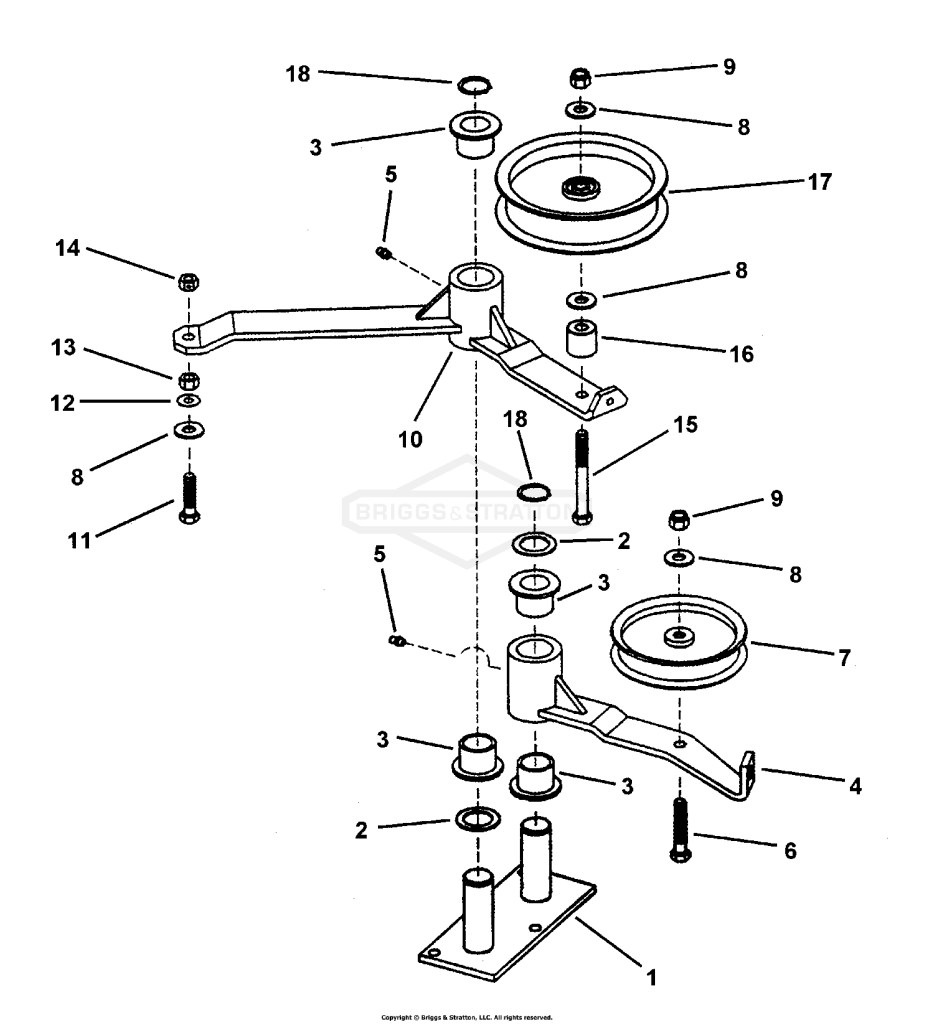 52 DECK IDLER ASSEMBLY
