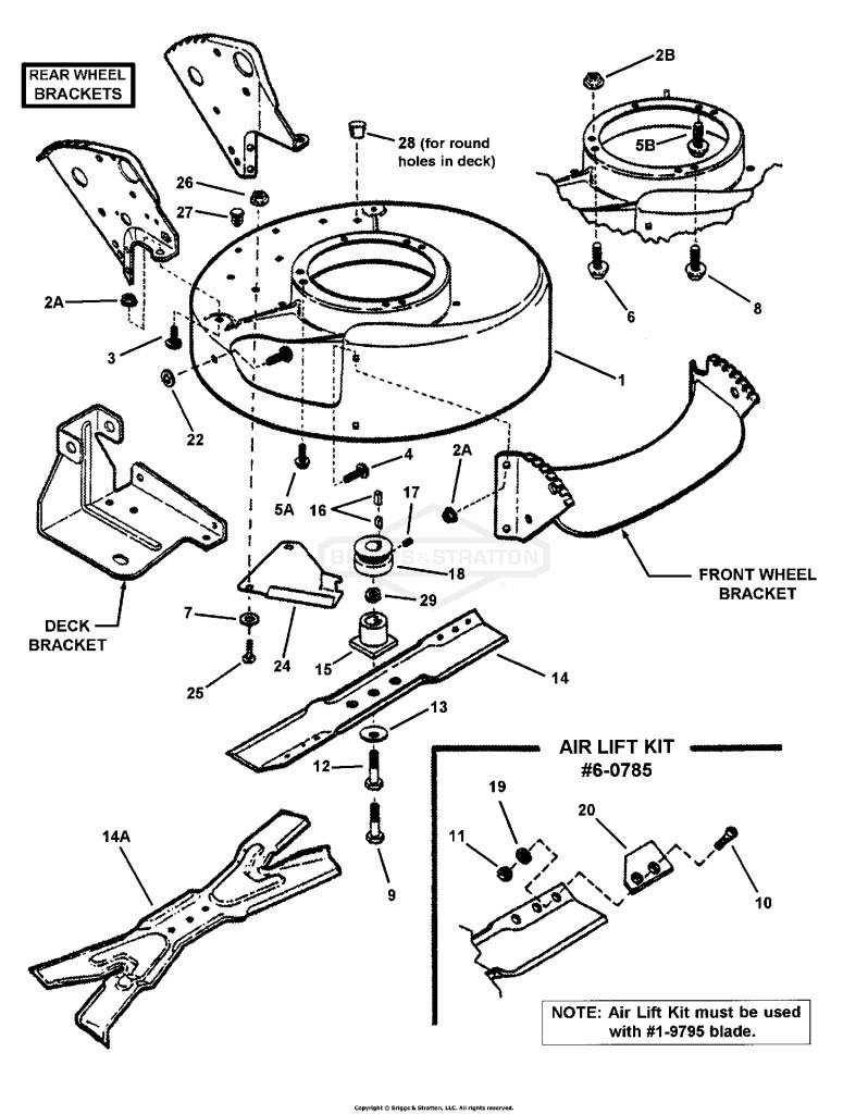 CUTTING DECK, BLADE