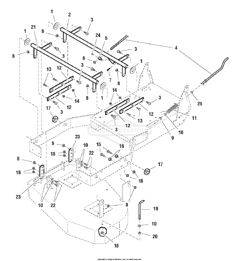 32 Mower Deck - Height Adjustment