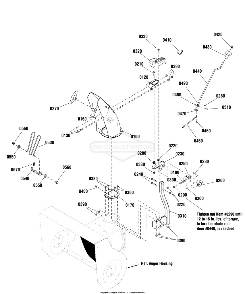 Chute & Rotation Group - Dash Mount Crank