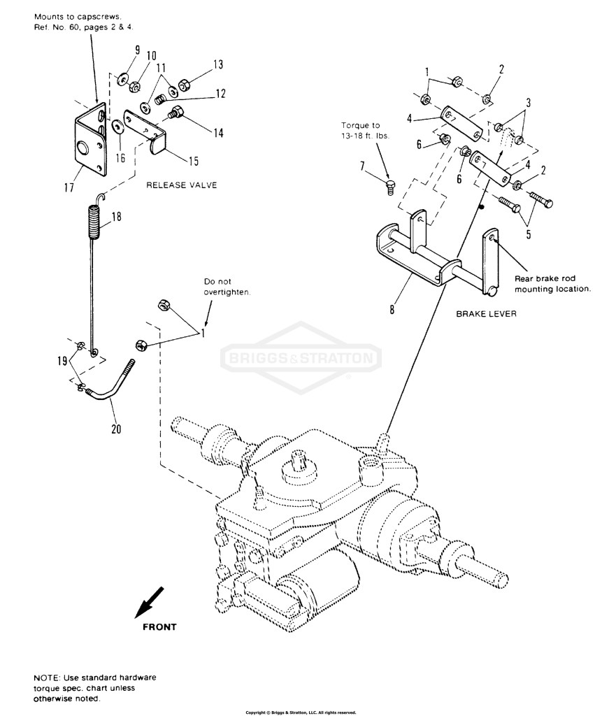 Brake Lever Assembly & Release Valve