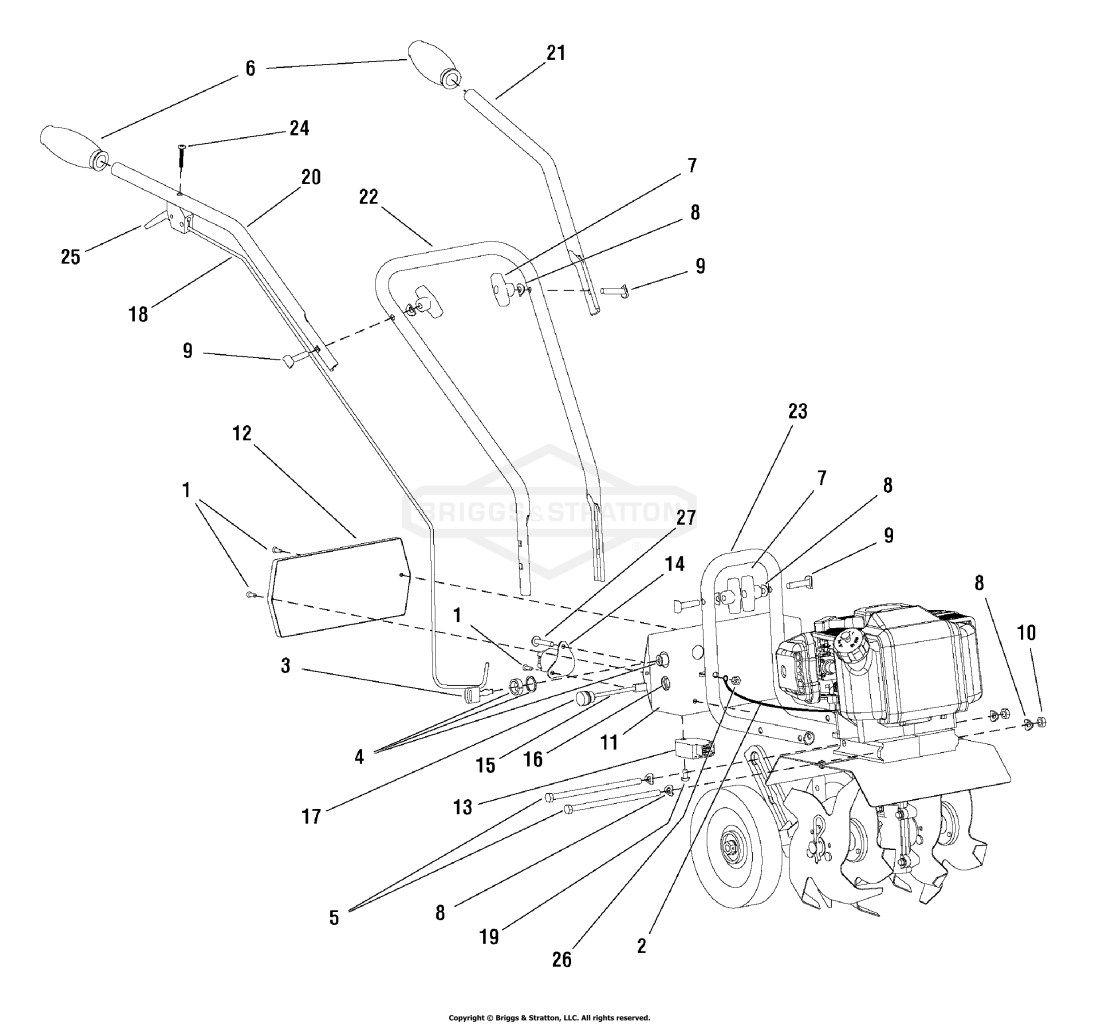 Handles & Controls Group - Electric & Manual Start