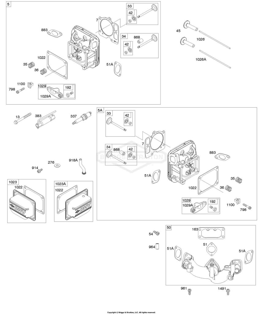 Cylinder Head, Rocker Arm Cover, Intake Manifold