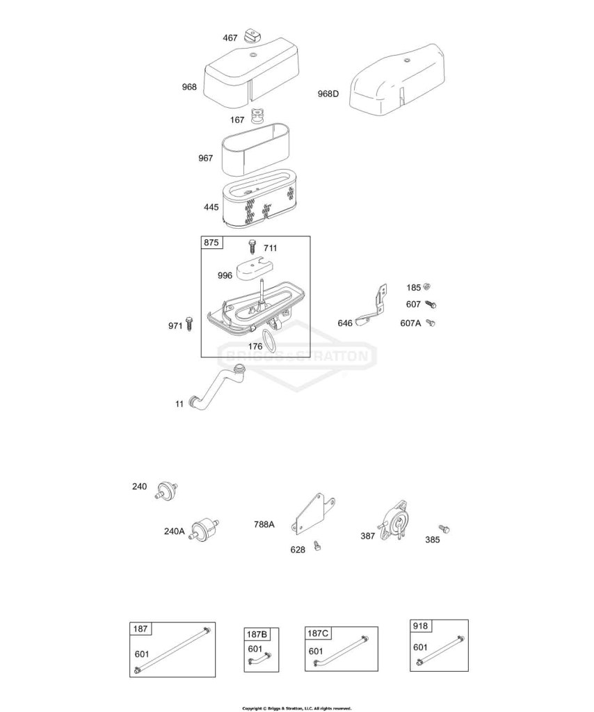 Air Cleaner, Fuel, Muffler
