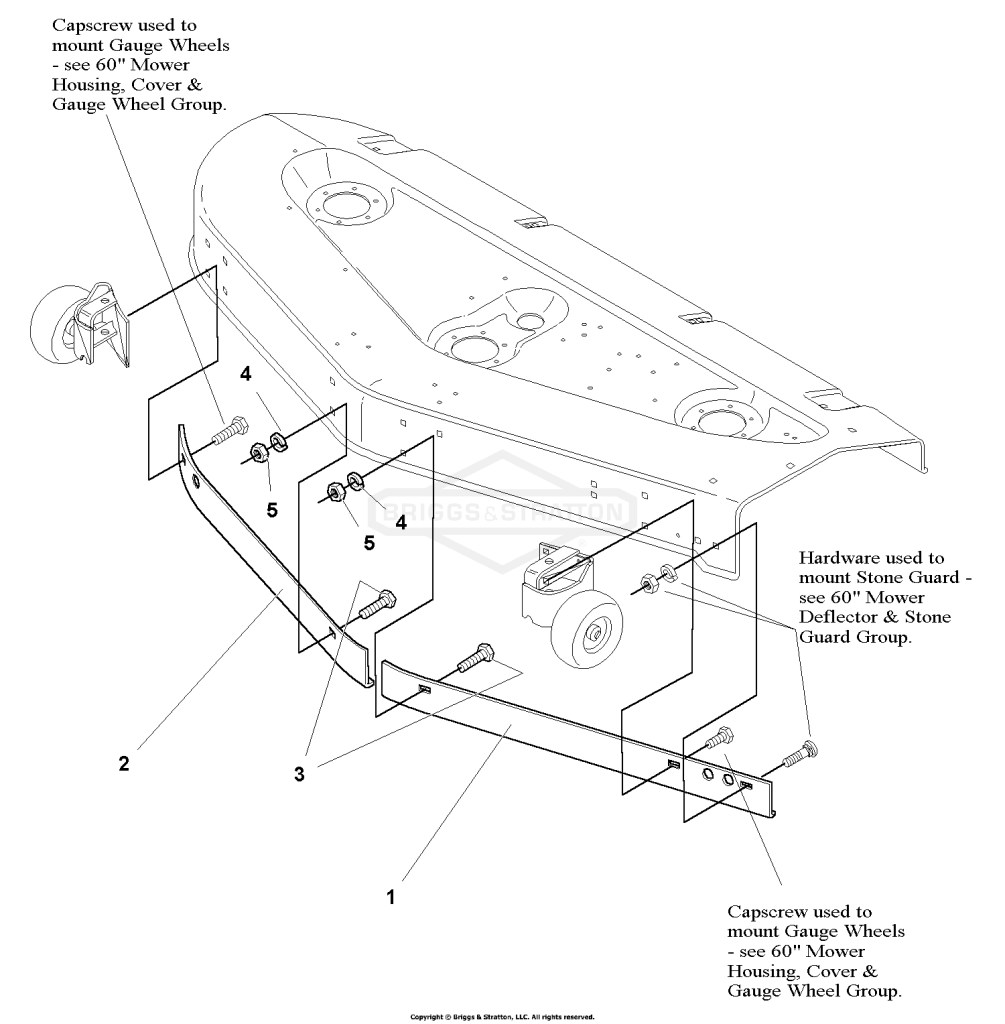 60 Mower Deck - Baffles (Export Models) (1686742)