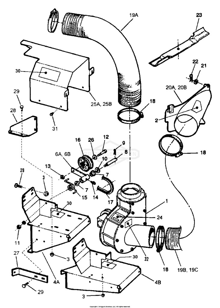 Blower, Idler, Adapter & Blade Assemblies