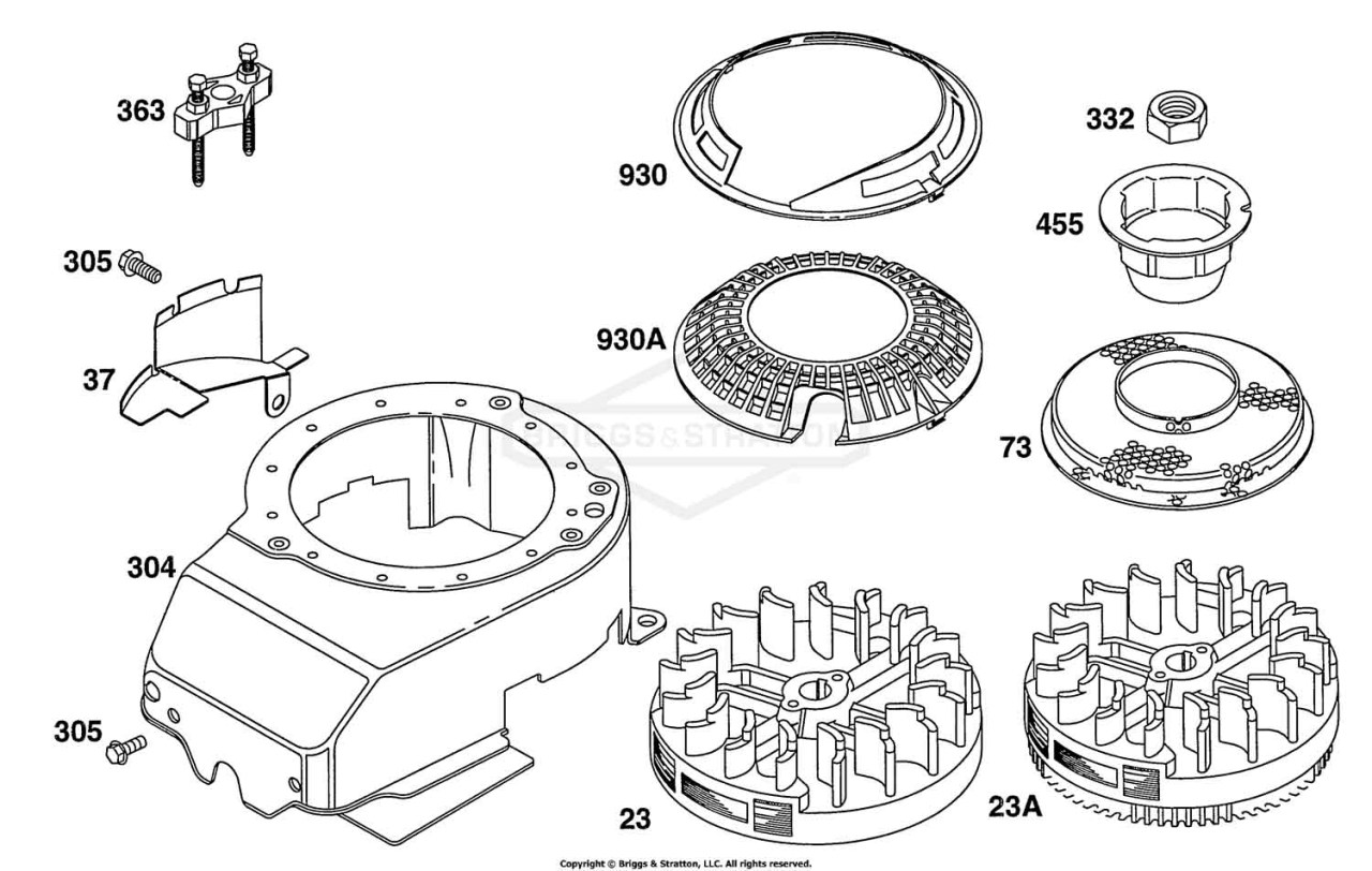 Blower Hsg, Flywheels