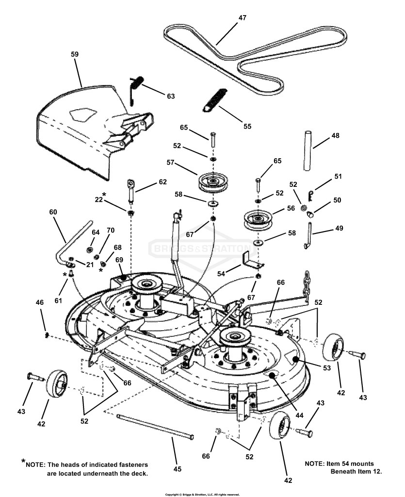 38 Mower Deck Assembly (Part 3)