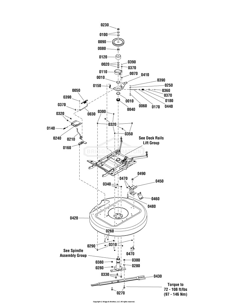 28 & 33 Mower Deck Assembly